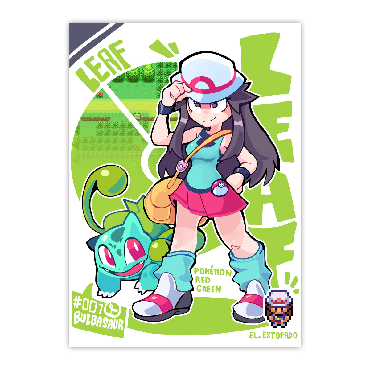 Green Trainer Card Mini Print – Jested Tees